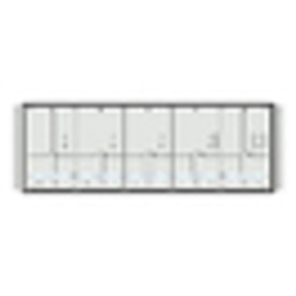 Meter box insert 1-row, 5 meter boards / 8 Modul heights image 2