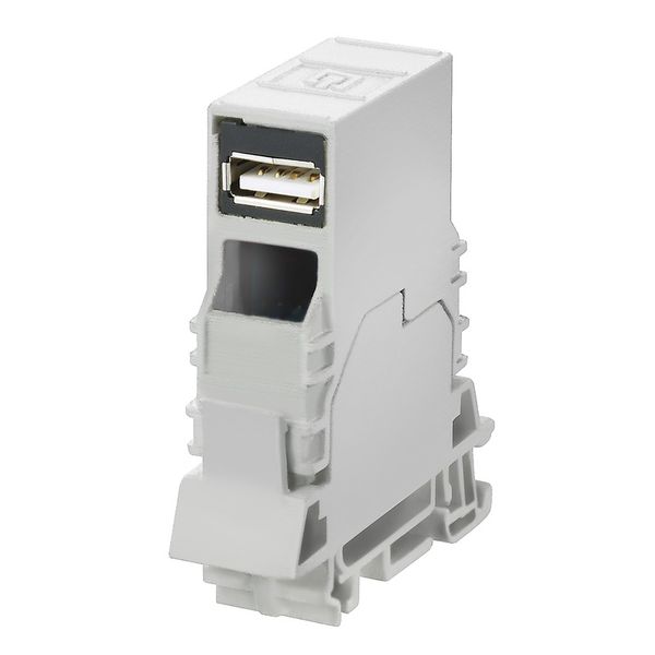 Feed-through plug-in connector USB, IP20, Connection 1: USB A, Connect image 1