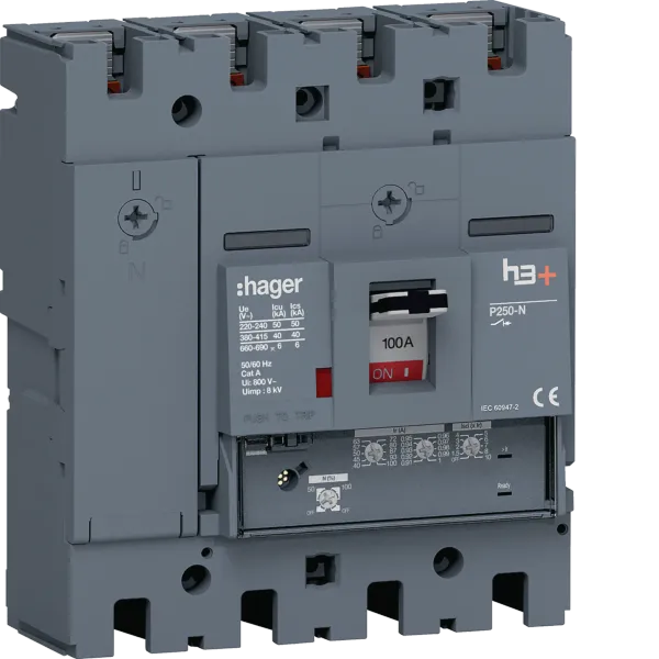 P250 LSnI 4P-4D 100A 40kA Circuit Breaker image 1