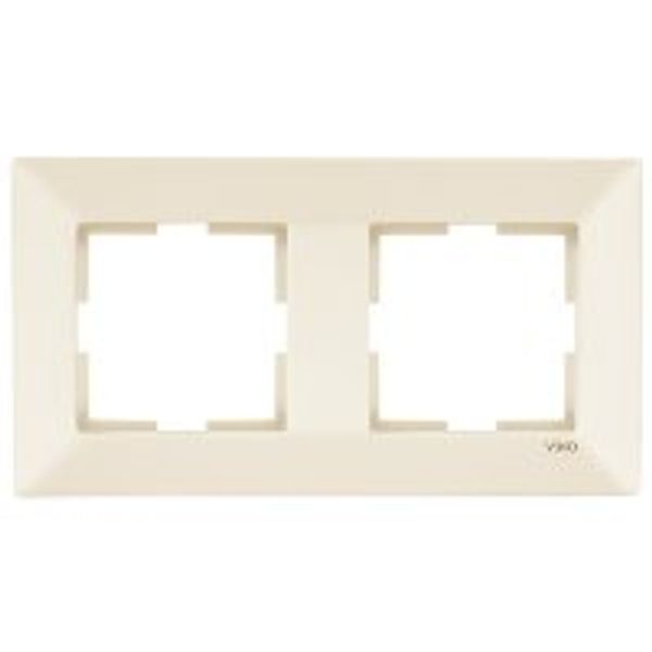 Meridian Accessory Beige Two Gang Frame image 1