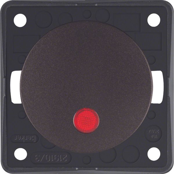 Control push-button, NO contact, red lens, Integro - Design Flow/Pure, image 1