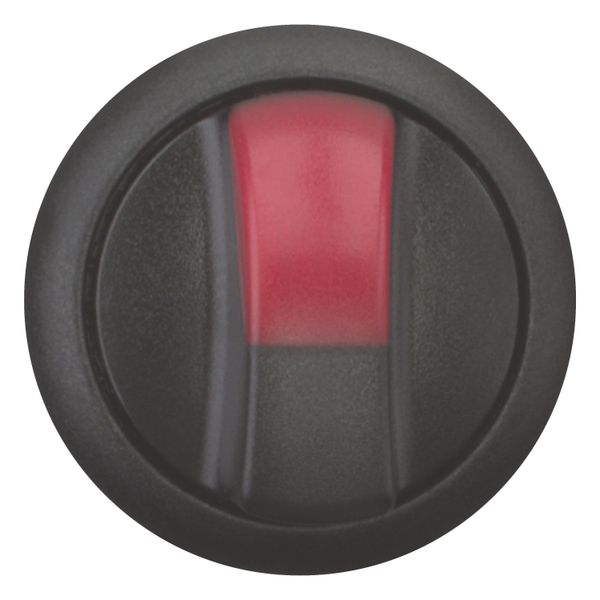 Illuminated selector switch actuator, RMQ-Titan, With thumb-grip, momentary, 3 positions, red, Bezel: black image 8