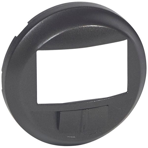 COVER PLATE AUTOMATIC SWITCH WITH NEUTRAL GRAPHITE image 1