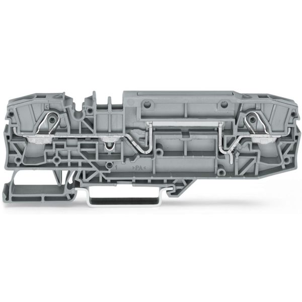 2-conductor through terminal block 6 mm² with test option gray image 2