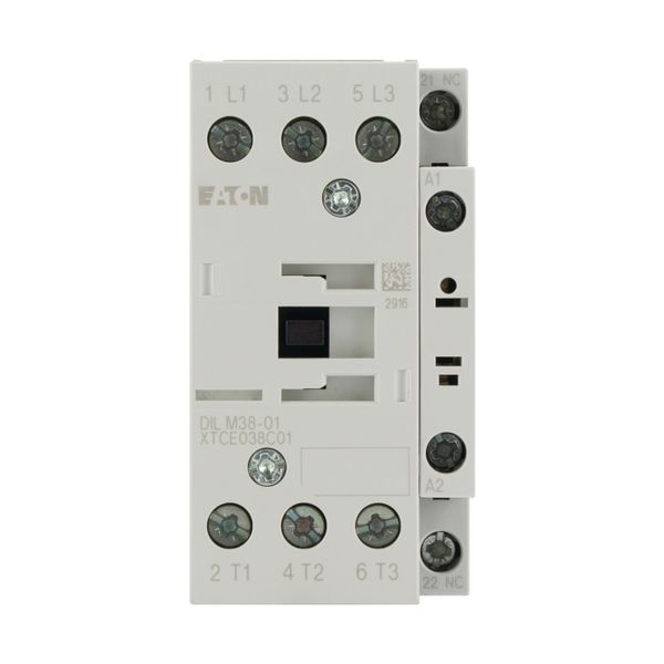 Contactor, 3 pole, 380 V 400 V 18.5 kW, 1 NC, 24 V 50 Hz, AC operation, Screw terminals image 8