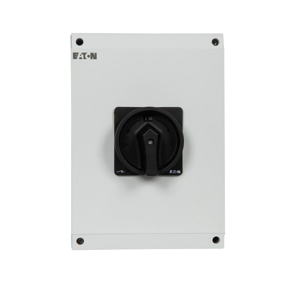 Main switch, P3, 100 A, surface mounting, 3 pole, 1 N/O, 1 N/C, STOP function, With black rotary handle and locking ring, Lockable in the 0 (Off) posi image 37