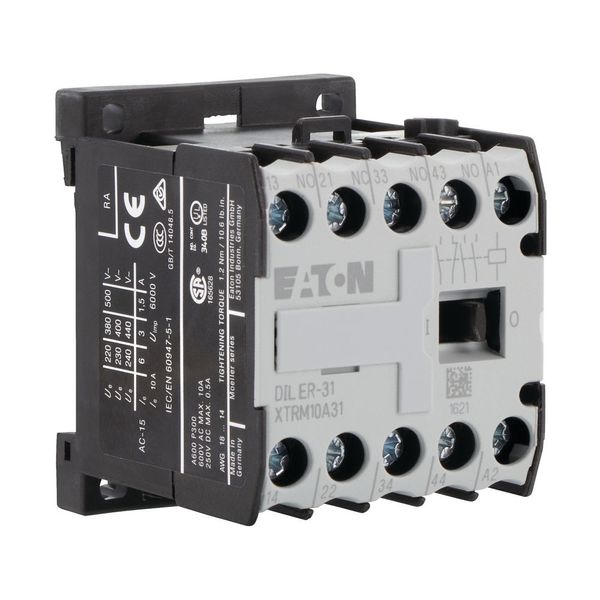 Contactor relay, 230 V 50 Hz, 240 V 60 Hz, N/O = Normally open: 3 N/O, N/C = Normally closed: 1 NC, Screw terminals, AC operation image 16