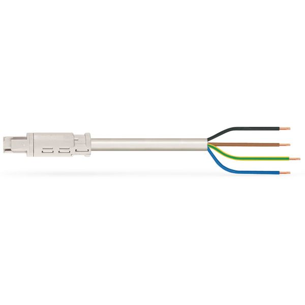 pre-assembled connecting cable Eca Socket/open-ended white image 2