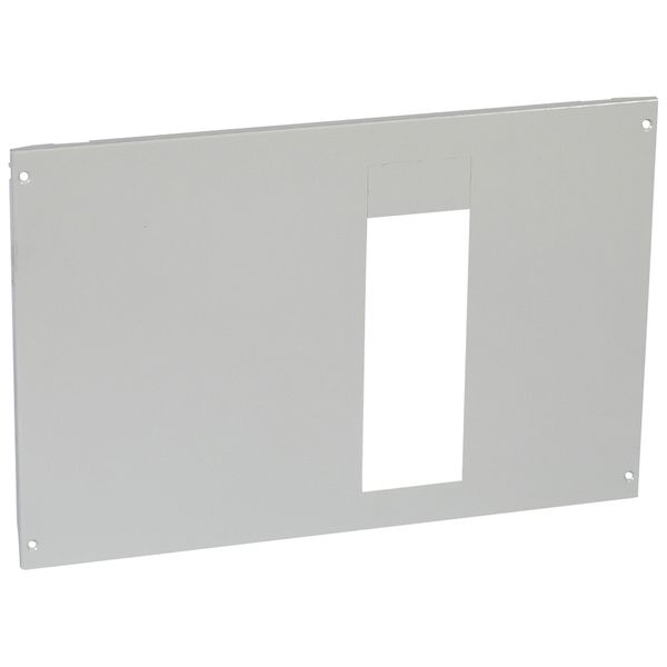 Metal faceplate XL³ 800/4000-For 1 DPX IS 630 H position-captive screws-24 mod image 1