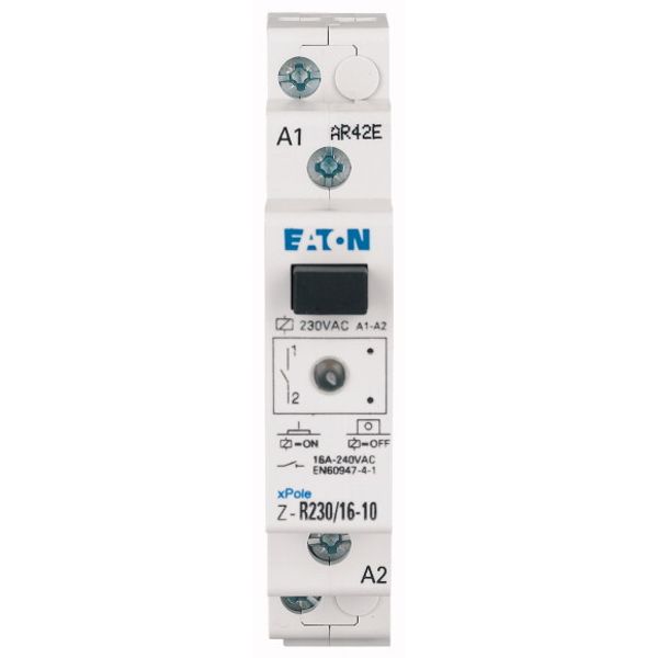 Installation relay, 230 V AC, 2NO, 16A image 2