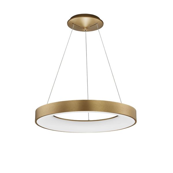 Triac Dimmable Brushed Gold Aluminium   & Acrylic  LED 50 Watt 230 Volt  2864Lm 3000K IP20  D: 60 H: 120 cm Adjustable Height image 1