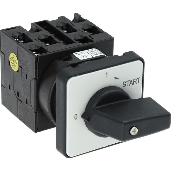 ON-OFF button, T0, 20 A, flush mounting, 3 contact unit(s), Contacts: 6, Spring-return in START position, 90 °, maintained, With 0 (Off) position, Wit image 33