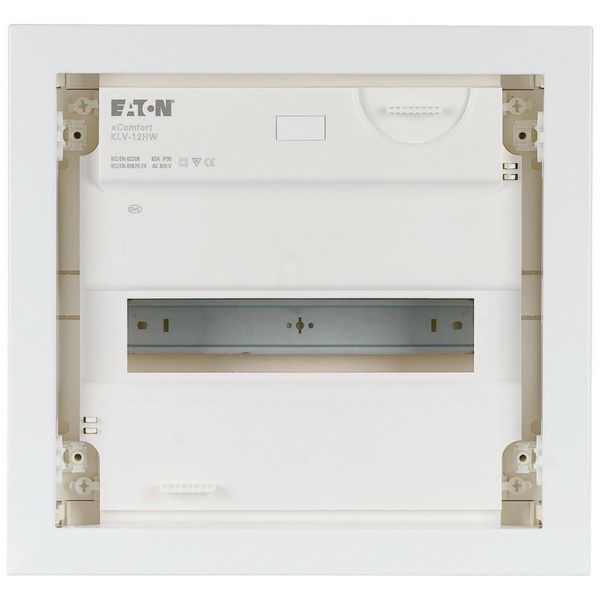 Hollow wall compact distribution board, 1-rows, flush sheet steel door image 5