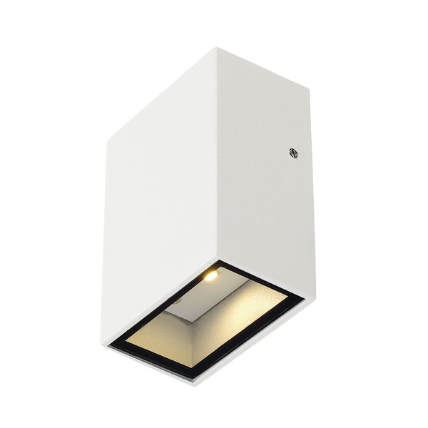 QUAD 1 wall lamp, 1x3W, 3000K, IP44, square, white image 1