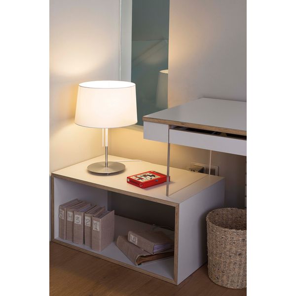 VOLTA WHITE TABLE LAMP E27 20W 2700K image 2