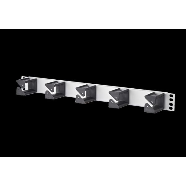 Cable manager 19 inches/1RU 56 mm brushed aluminium image 2