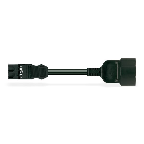 pre-assembled connecting cable Eca Plug/open-ended black image 1