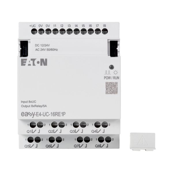 I/O expansion, For use with easyE4, 12/24 V DC, 24 V AC, Inputs/Outputs expansion (number) digital: 8, Push-In image 15