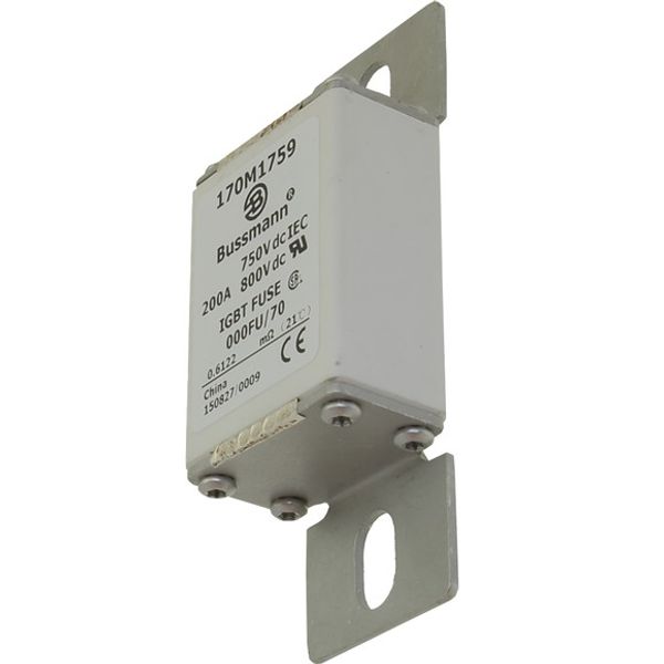 Fuse-link, high speed, 250 A, DC 750 V, size 000, 24 x 36 x 96 mm, aR, IEC, UL image 3