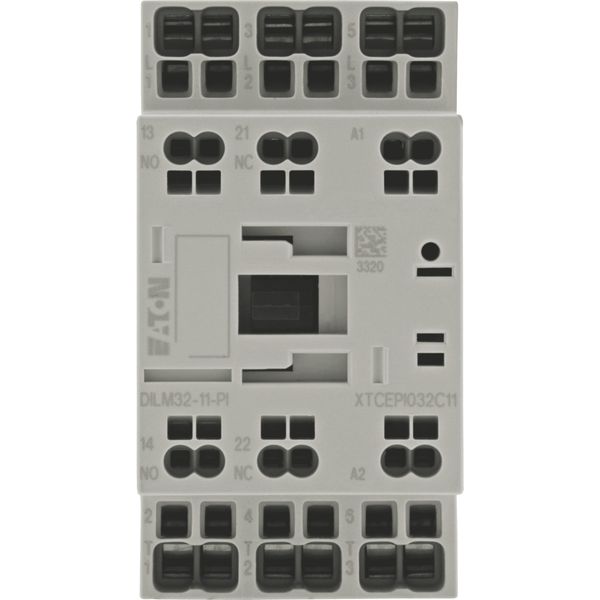 Contactor, 3 pole, 380 V 400 V 15 kW, 1 N/O, 1 NC, 42 V 50 Hz, 48 V 60 Hz, AC operation, Push in terminals image 6