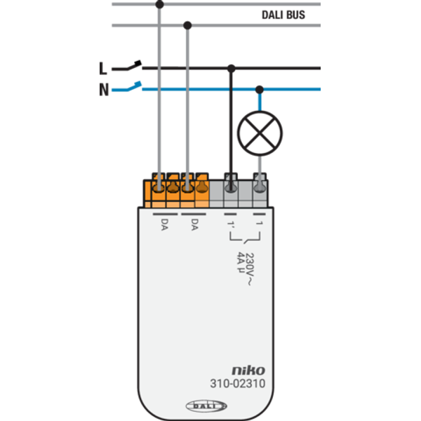 DALI-2 relay module for flush mounting image 3