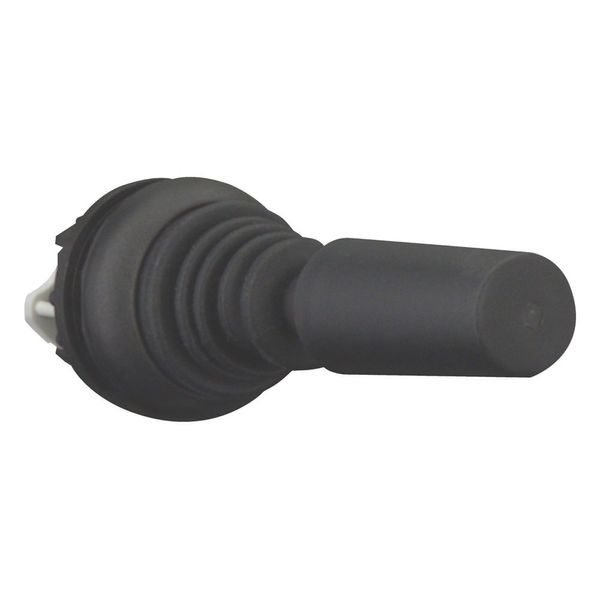Joystick, with one operating point per operating direction, With plastic shaft, 2 positions, Bezel: black, momentary, Vertical image 12