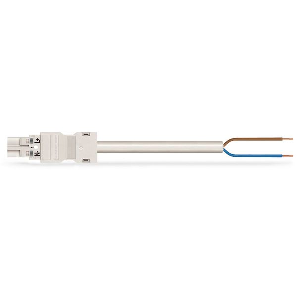 pre-assembled connecting cable Eca Plug/open-ended white image 3