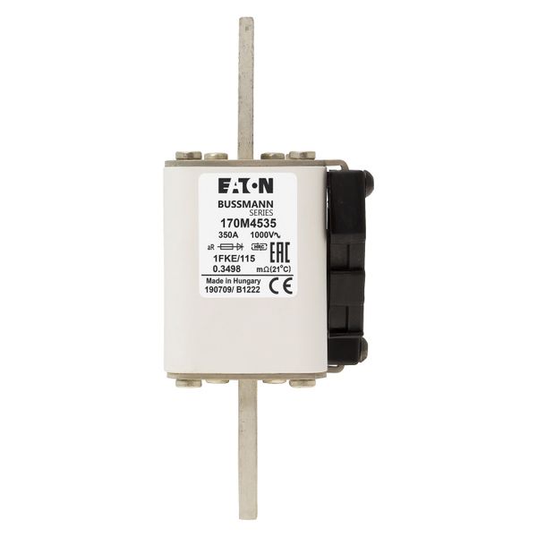 Fuse-link, high speed, 350 A, AC 1000 V, size 1, 51 x 68 x 102 mm, aR, IEC, single indicator image 22