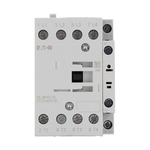 Contactor, 4 pole, DC operation, AC-1: 45 A, 1 N/O, RDC 24: 24 - 27 V DC, Screw terminals image 16