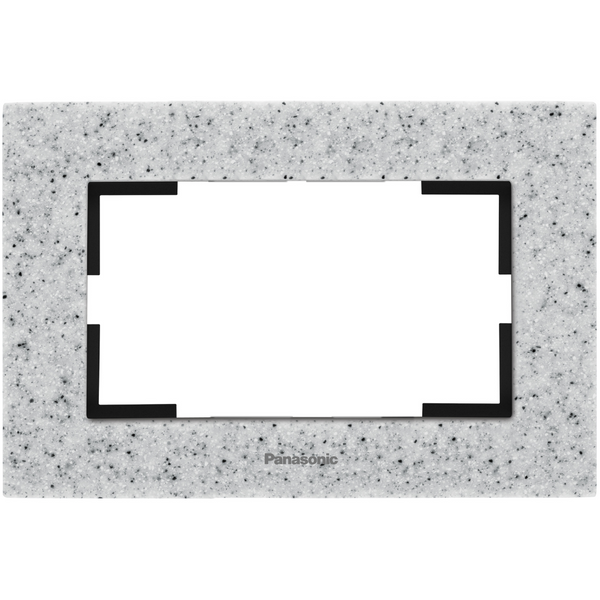 Karre Plus Accessory Corian - Dusk Two Gang Flush Mounted Frame image 1