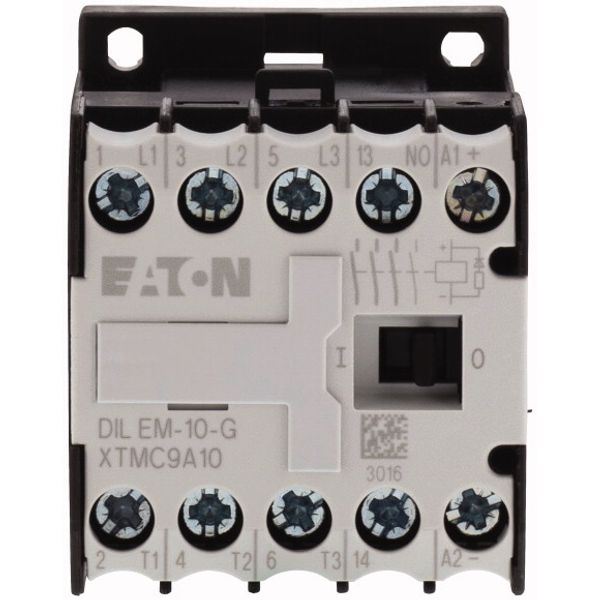 Contactor, 230 V 50 Hz, 240 V 60 Hz, 3 pole, 380 V 400 V, 4 kW, Contacts N/O = Normally open= 1 N/O, Screw terminals, AC operation image 2