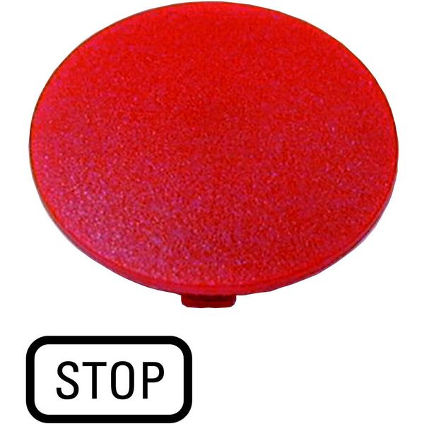 Button plate, mushroom red, STOP image 5