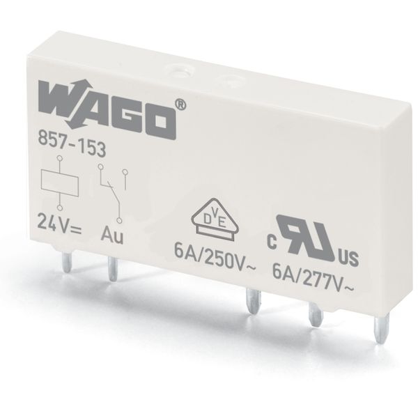 857-153 Basic relay; Nominal input voltage: 24 VDC; 1 changeover contact image 3