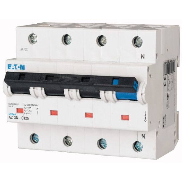 Miniature circuit breaker (MCB), 80A, 3pole+N, type B characteristic image 1