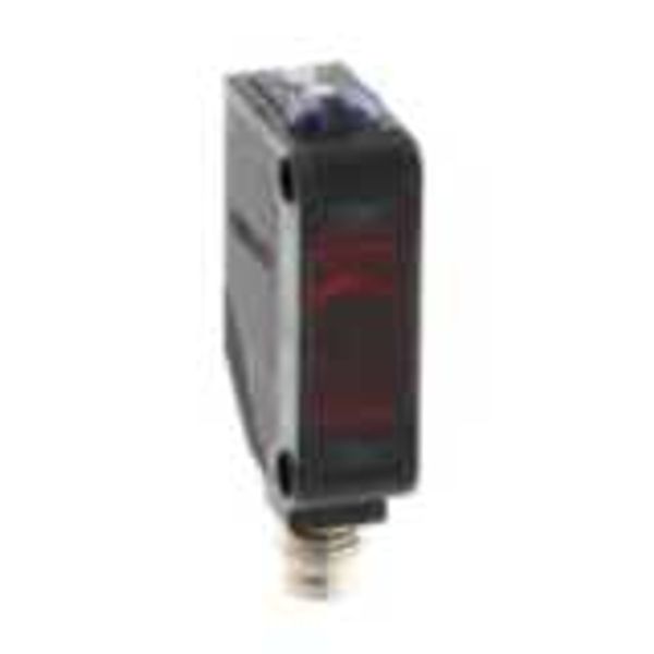 Photoelectric sensor, rectangular housing, red LED, through-beam, rece image 2