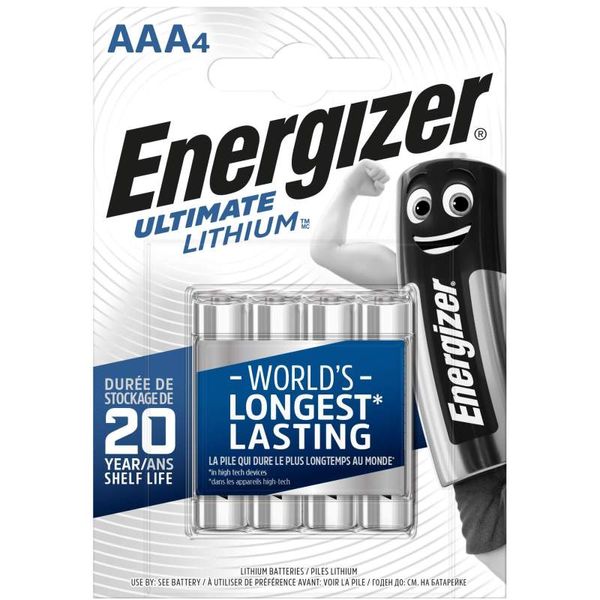 ENERGIZER Ultimate Lithium L92 AAA BL4 image 1