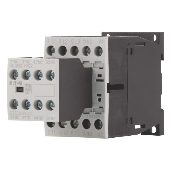 Contactor, 380 V 400 V 5.5 kW, 3 N/O, 2 NC, 24 V DC, DC operation, Screw terminals image 5