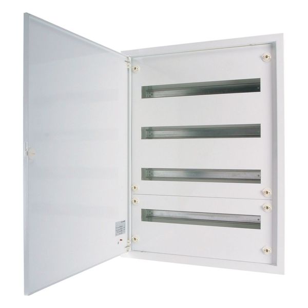 Complete flush-mounted flat distribution board, white, 33 SU per row, 4 rows, type C image 8