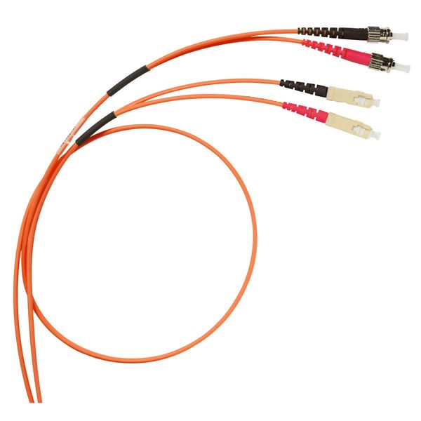 Patch cord fiber optic SC/ST (50/125µm) OM2 2m image 1