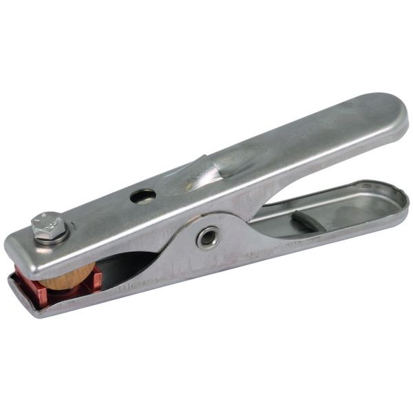Earthing tongs L 140mm StSt for Rd -16mm Fl -13 mm image 1