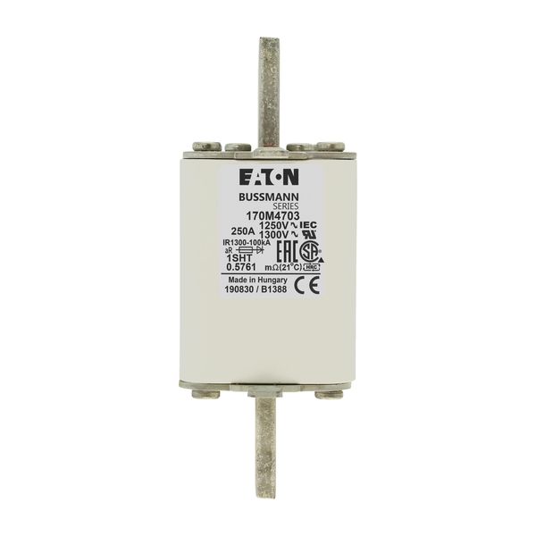 Fuse-link, high speed, 250 A, AC 1250 V, size 1, 53 x 63 x 135 mm, aR, IEC, single indicator image 8