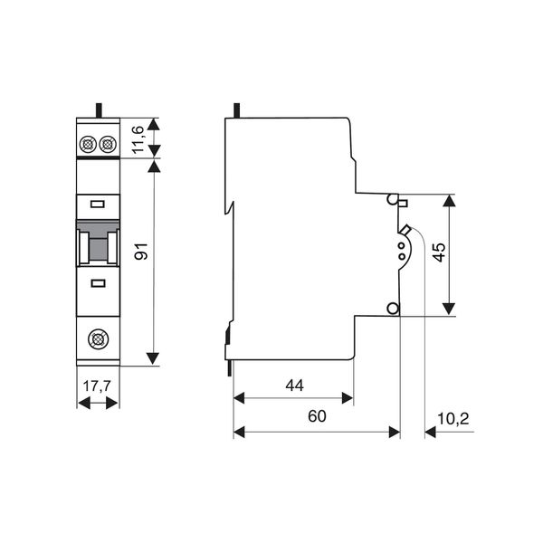 Combined MCB/RCD (RCBO) B40/003A, 6kA, 40øC image 4