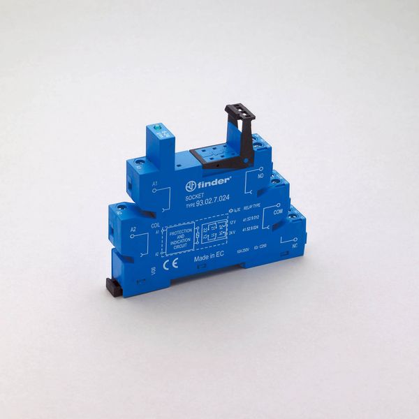 Screw socket blue 230-240VAC for 35mm.rail, 41.52 (93.02.8.230) image 3