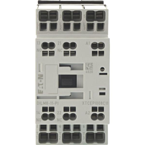 Contactor, 3 pole, 380 V 400 V 3.7 kW, 1 N/O, 1 NC, 230 V 50 Hz, 240 V 60 Hz, AC operation, Push in terminals image 6
