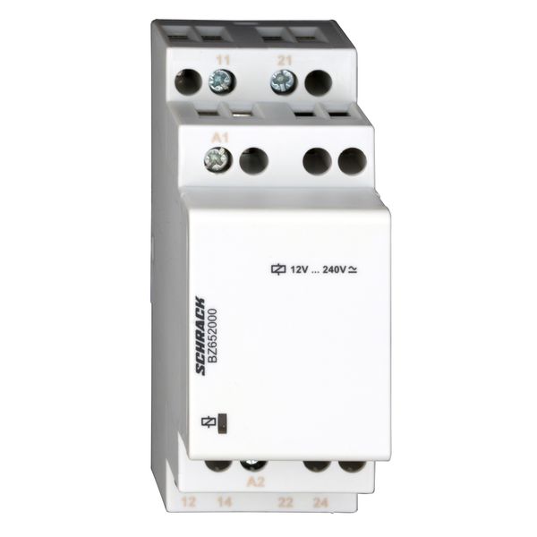 Modular relay, 2 CO, 12-240V AC/DC image 1