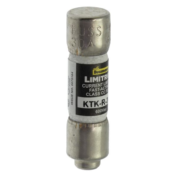 Fuse-link, LV, 30 A, AC 600 V, 10 x 38 mm, CC, UL, fast acting, rejection-type image 6
