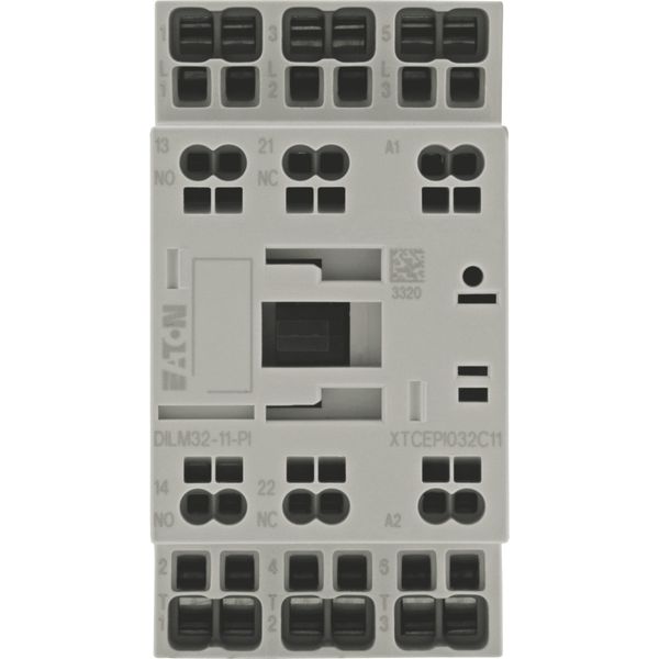 Contactor, 3 pole, 380 V 400 V 15 kW, 1 N/O, 1 NC, RDC 24: 24 - 27 V DC, DC operation, Push in terminals image 13