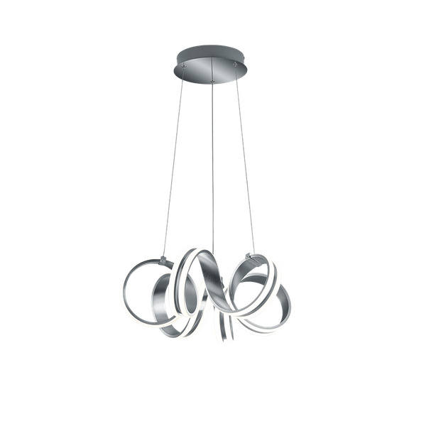 Carrera LED pendant brushed aluminium image 1