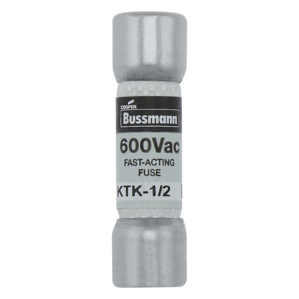 Fuse-link, low voltage, 0.5 A, AC 600 V, 10 x 38 mm, supplemental, UL, CSA, fast-acting image 12