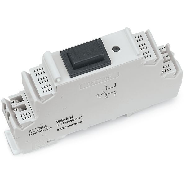 Switching module with latching pushbutton Switching voltage: 250 VAC image 2